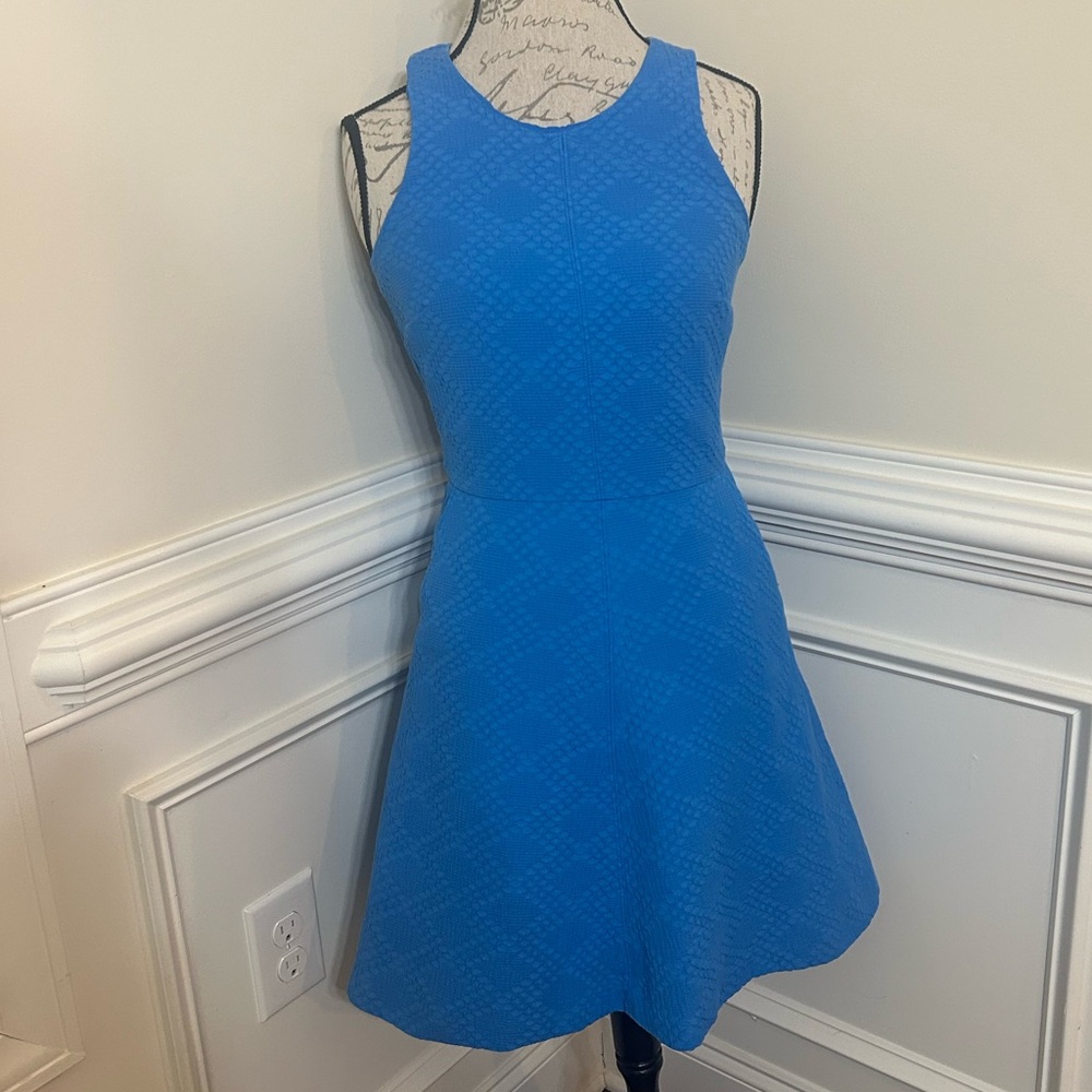 Banana Republic Textured Fit And Flare A-Line Dress